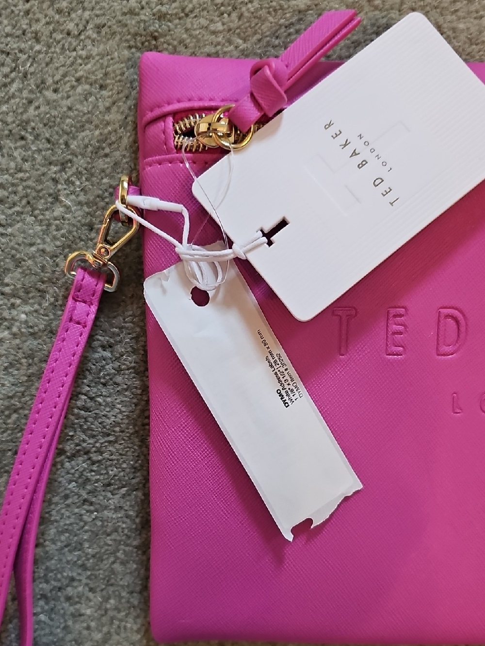 Ted Baker Saffano  Pink Wristlet Pouch - Picture 3 of 6